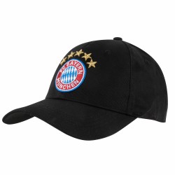 Bayern Munich 5 Star Logo Cap - Black Bayern Munich 5 Star Logo Cap - Black