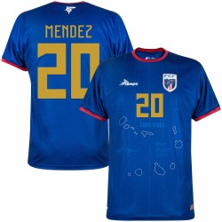 Tempo Cape Verde Home Mendez 20 Match Shirt 2024-2025 (Fan Style Printing) Tempo Cape Verde Home Mendez 20 Match Shirt 2024-2025 (Fan Style Printing)