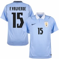 Nike Uruguay Home F. Valverde 15 Shirt 2026-2027 (Fan Style Printing) Nike Uruguay Home F. Valverde 15 Shirt 2026-2027 (Fan Style Printing)