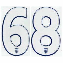 08-10 England Away Back Numbers Name and Number Transfer
