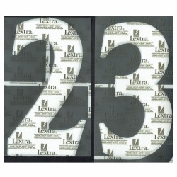 02-04 England Away Official Back Numbers - Loose 250mm